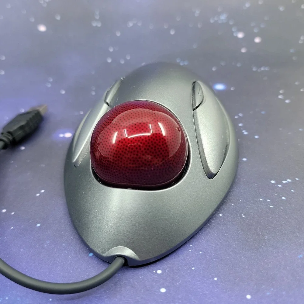 Logitech Logi T-BC21 Marble Ergonomic Ball Wired Mouse USB 810-000767